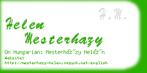 helen mesterhazy business card